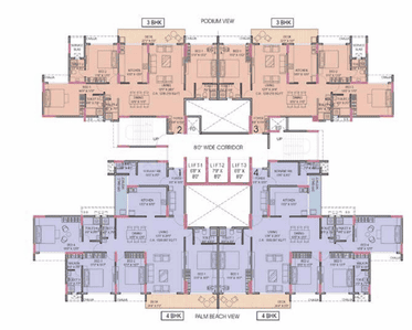 Project Image of 856.0 - 2981.0 Sq.ft 2 BHK Apartment for buy in Palm Amore