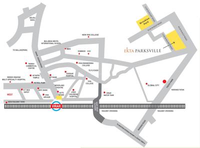 Project Image of 520.0 - 544.0 Sq.ft 2 BHK Apartment for buy in Ekta Brooklyn Park Phase III