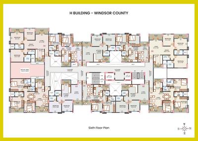 Project Image of 568.98 - 850.99 Sq.ft 2 BHK Apartment for buy in Windsor County Phase IV Wing H