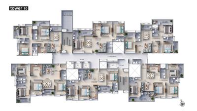 Project Image of 960 Sq.ft 3 BHK Apartment / Flat for sale in Rajarhat for Rs. 12300000