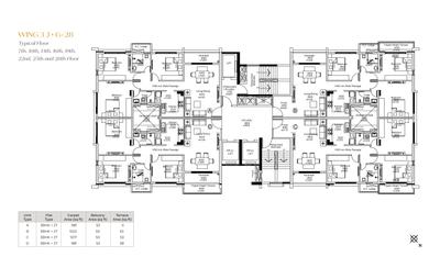 Project Image of 1572.0 - 2261.0 Sq.ft 3 BHK Apartment for buy in Crown