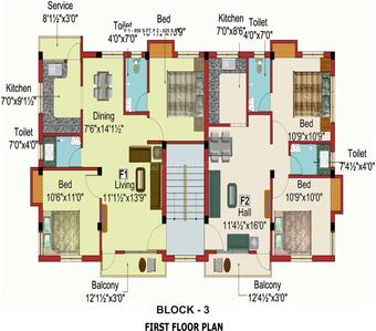 Project Image of 670.0 - 1040.0 Sq.ft 2 BHK Apartment for buy in AP Arichandra