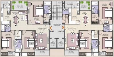 Project Image of 0.0 - 2257.0 Sq.ft 3 BHK Apartment for buy in Ridhiraj Avenue