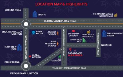 Project Image of 0.0 - 968.0 Sq.ft 2 BHK Apartment for buy in Casagrand Aspires