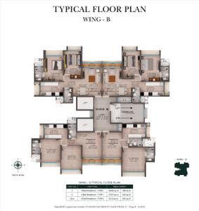 Project Image of 481.0 - 660.0 Sq.ft 1 BHK Apartment for buy in Srishti Oasis Ph 2 Wing B Sands