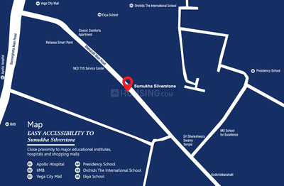 Project Image of 814.51 - 1087.91 Sq.ft 2 BHK Apartment for buy in Sumukha Silverstone