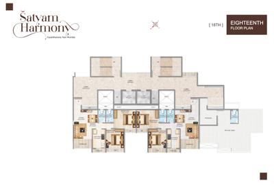 Project Image of 413.0 - 496.0 Sq.ft 2 BHK Apartment for buy in Satyam Harmony