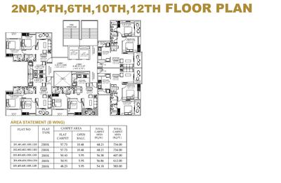 Project Image of 479.0 - 734.0 Sq.ft 1 BHK Apartment for buy in Kanifnath Archana Paradise Wing B