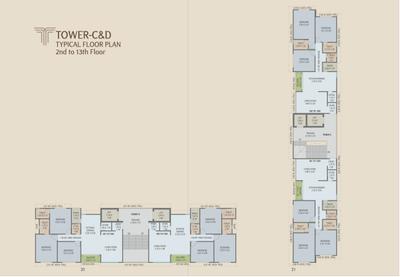 Project Image of 230.67 - 981.02 Sq.ft 3 BHK Apartment for buy in Ved Trident by Courtyard