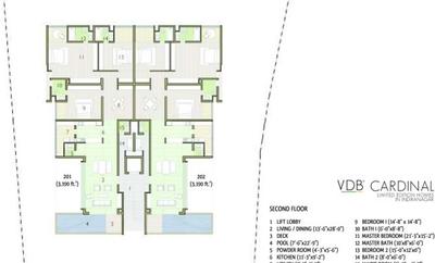 Project Image of 3190.0 - 3940.0 Sq.ft 3 BHK Apartment for buy in Value Cardinal