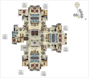Project Image of 950.0 - 1740.0 Sq.ft 2 BHK Apartment for buy in Mantri Webcity