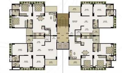 Project Image of 1593 Sq.ft 3 BHK Apartment / Flat for sale in Makarba for Rs. 8200000