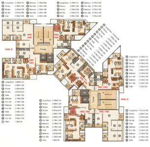 Project Image of 638.3 - 981.67 Sq.ft 2 BHK Apartment for buy in Kumar Palmspring Towers