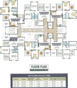 Project Image of 784.0 - 1033.0 Sq.ft 2 BHK Apartment for buy in Aarya Residency