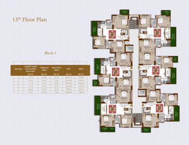 Project Image of 768.26 - 1274.0 Sq.ft 3 BHK Apartment for buy in Diamond Home