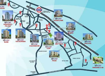 Project Image of 0.0 - 595.0 Sq.ft 2 BHK Apartment for buy in Ishwar Saraswati Palace