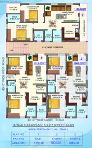 Project Image of 1005.0 - 1150.0 Sq.ft 2 BHK Apartment for buy in Sri Sai Residency