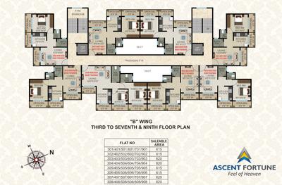 Project Image of 410.0 - 900.0 Sq.ft 1 BHK Apartment for buy in Ascent Fortune Phase 1