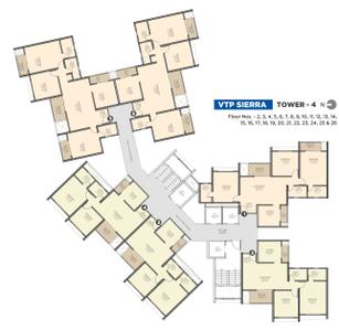 Project Image of 720.0 - 845.0 Sq.ft 2 BHK Apartment for buy in VTP Sierra