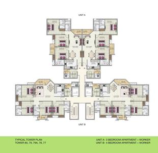 Jaypee Kosmos Tower 7 Cluster Plan 3