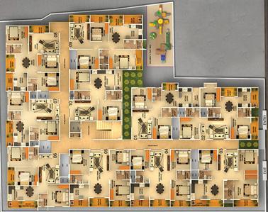 Project Image of 1141.0 - 1696.0 Sq.ft 2 BHK Apartment for buy in DS Max Santhrupthi Nest