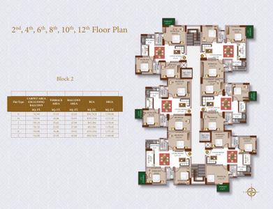 Project Image of 768.26 - 1274.0 Sq.ft 3 BHK Apartment for buy in Diamond Home