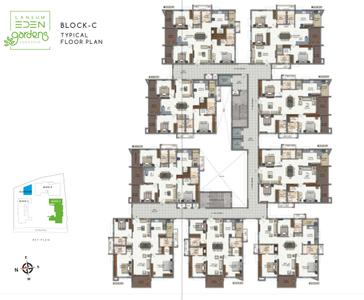 Project Image of 1765.0 - 2159.99 Sq.ft 3 BHK Apartment for buy in Lansum Eden Gardens
