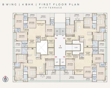 Project Image of 2300.0 - 2700.0 Sq.ft 4 BHK Apartment for buy in RK Park View