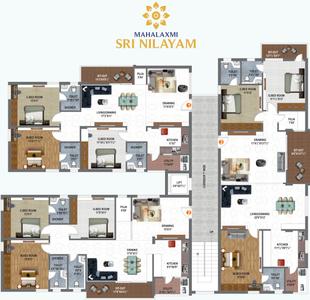 Project Image of 1450.0 - 2034.0 Sq.ft 3 BHK Apartment for buy in Mahalaxmi Sri Nilayam