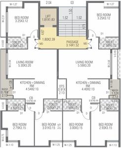 Project Image of 741.74 - 749.71 Sq.ft 3 BHK Apartment for buy in Indira Trading Palaash