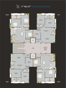 Project Image of 606.22 - 760.04 Sq.ft 3 BHK Apartment for buy in Vaibhav Prince Avenue