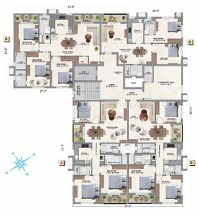 Project Image of 840.0 - 1184.0 Sq.ft 2 BHK Apartment for buy in Chitraka Meadows