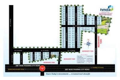 Project Image of 1350.0 - 2250.0 Sq.ft Residential Plot Plot for buy in Divi Dream City