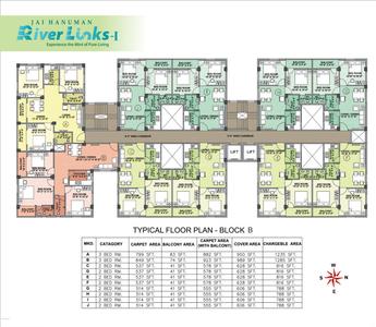 Project Image of 788.0 - 1601.0 Sq.ft 2 BHK Apartment for buy in Jai Hanuman Riverlinks I