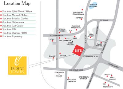 Project Image of 3165.0 - 6500.0 Sq.ft 3 BHK Apartment for buy in Meenakshi Trident Towers