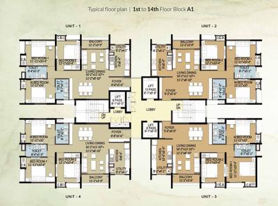 Project Image of 1250 Sq.ft 3 BHK Apartment / Flat for sale in Tamando for Rs. 12000000