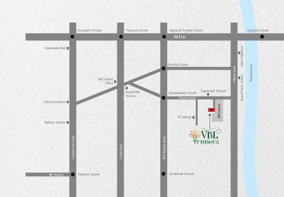 Project Image of 0.0 - 1480.0 Sq.ft 3 BHK Apartment for buy in VBL Primera D