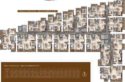 Project Image of 702.35 - 1175.96 Sq.ft 2 BHK Apartment for buy in United Temple Bells