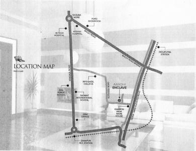 Aarohi Enclave Location Plan 1