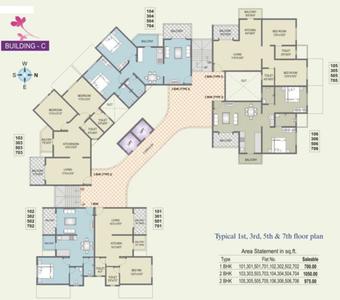Project Image of 580.0 - 1050.0 Sq.ft 1 BHK Apartment for buy in Sai Sarowar 