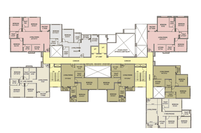 Project Image of 778.0 - 1070.0 Sq.ft 2 BHK Apartment for buy in Siddha Galaxia Phase III