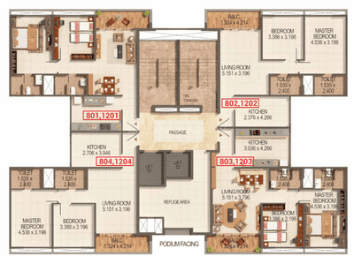 Project Image of 638.3 - 981.67 Sq.ft 2 BHK Apartment for buy in Kumar Palmspring Towers