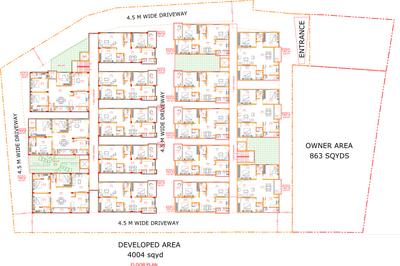 Project Image of 1604 Sq.ft 3 BHK Apartment / Flat for sale in Bowrampet for Rs. 10700000