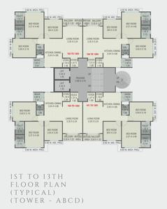 Project Image of 0.0 - 929.57 Sq.ft 3 BHK Apartment for buy in PCG Pradhan Glenforest