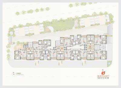 Project Image of 2223.0 - 2340.0 Sq.ft 3 BHK Apartment for buy in Bansari Skyview