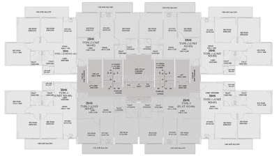 Project Image of 649.39 - 984.58 Sq.ft 2 BHK Apartment for buy in Nowara Nakshatra