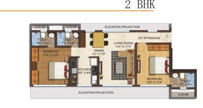 Project Image of 429.0 - 1039.0 Sq.ft 1 BHK Apartment for buy in Faime Moksh