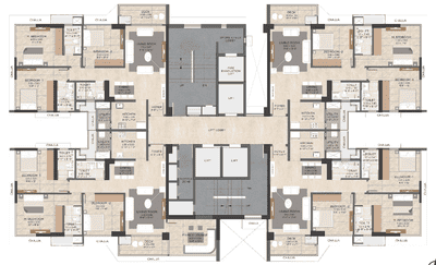 Project Image of 1137.0 - 1281.0 Sq.ft 3 BHK Apartment for buy in Serein Phase II