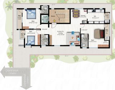 Project Image of 0.0 - 1760.0 Sq.ft 3 BHK Apartment for buy in Sudharsana Homes
