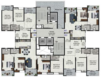 Project Image of 837.97 - 1212.99 Sq.ft 2 BHK Apartment for buy in Nyati Emerald I